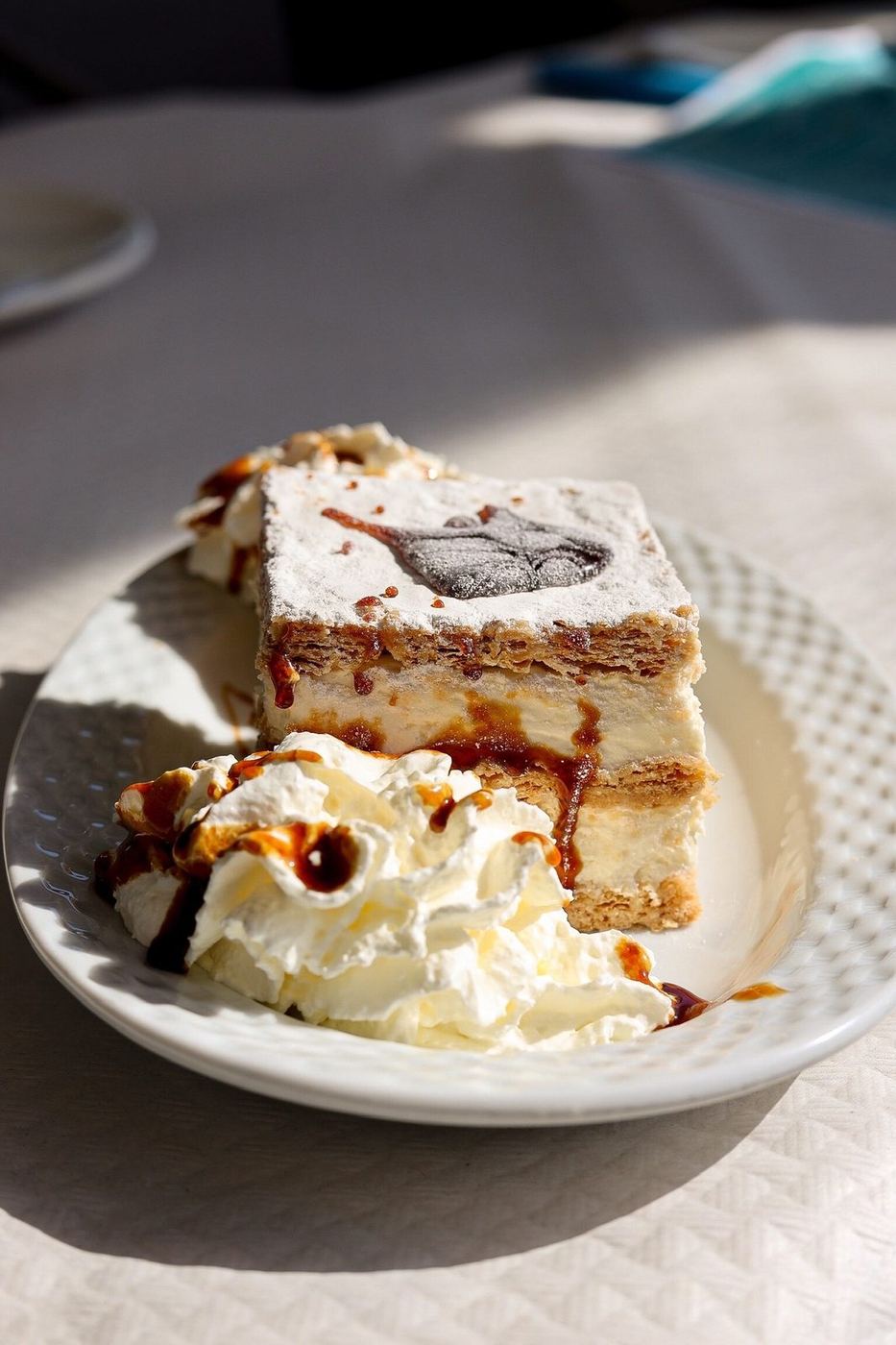 Postre casero de la casa